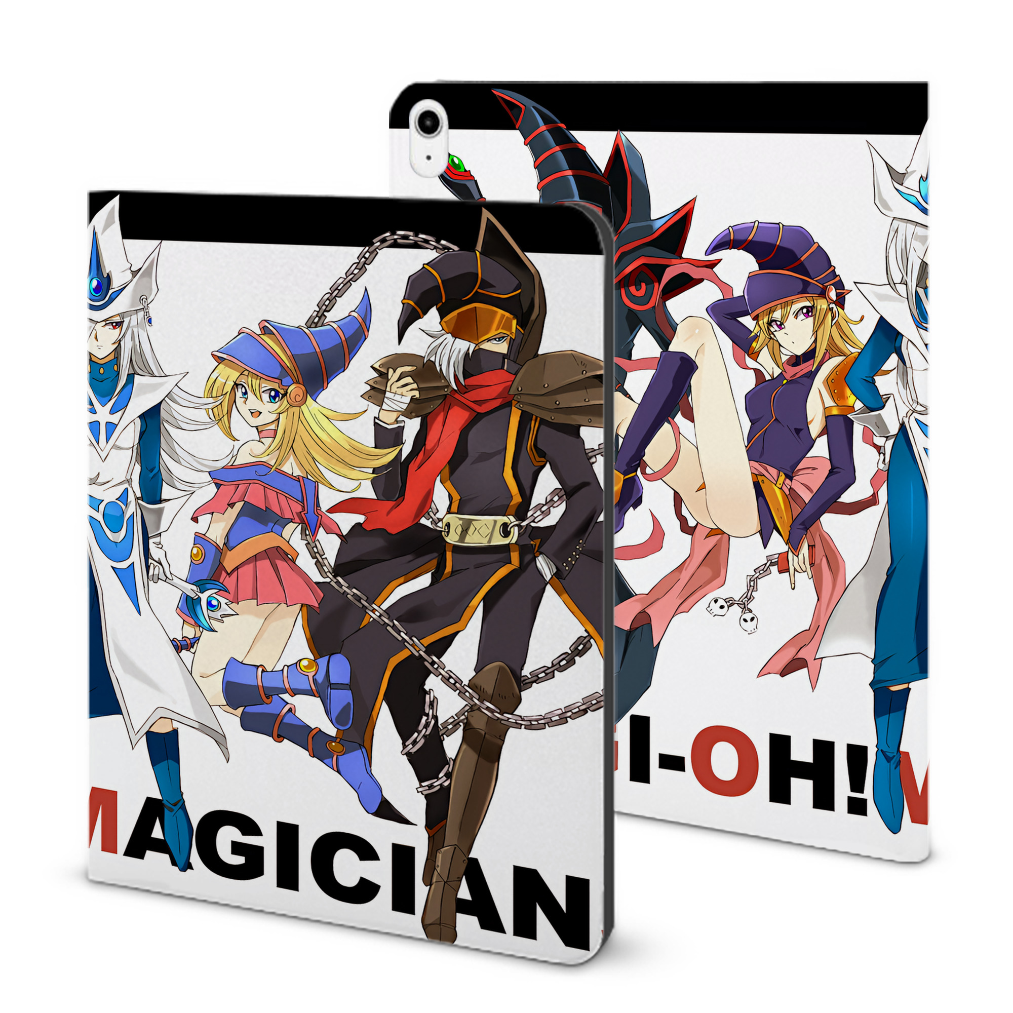 （画像用） 遊☆戯☆王 Yu-Gi-Oh! IPadケース ペンホルダー付き ブックスタイルデザイン